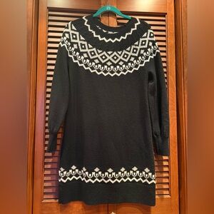 LOFT Fair Isle Sweater Dress- XS